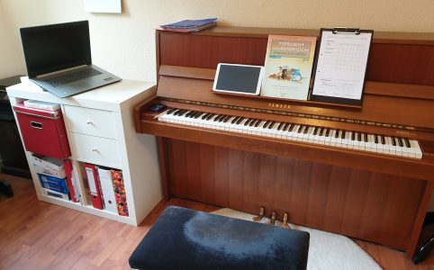 online unterrichten, Klavierunterricht online