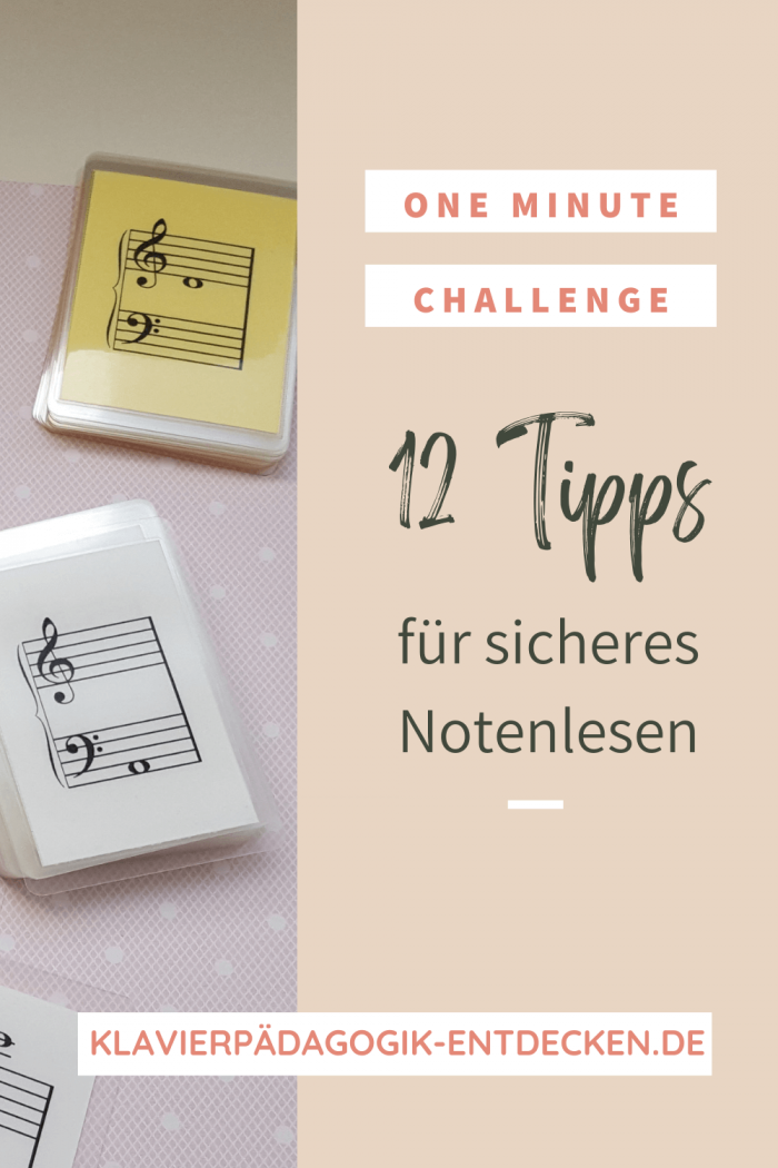 One Minute Challenge oder 12 Tipps für sicheres Notenlesen