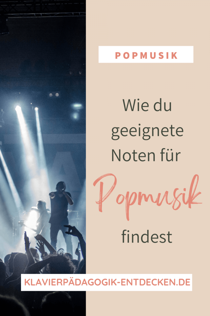 Noten für Popmusik finden