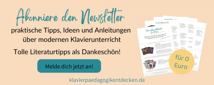 Unterrichtsliteratur für den Klavierunterricht