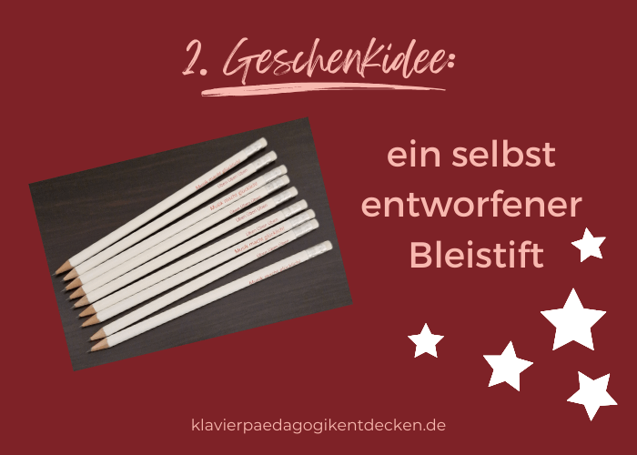 Weihnachtsgeschenk für Klavierschüler