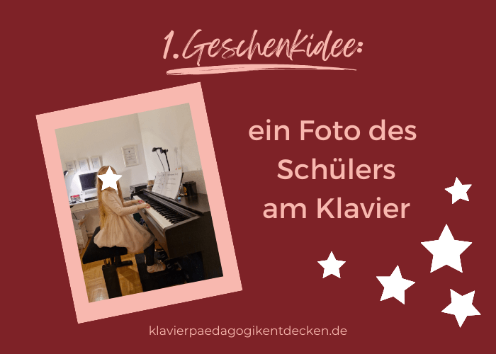 Weihnachtsgeschenk für deine Klavierschüler